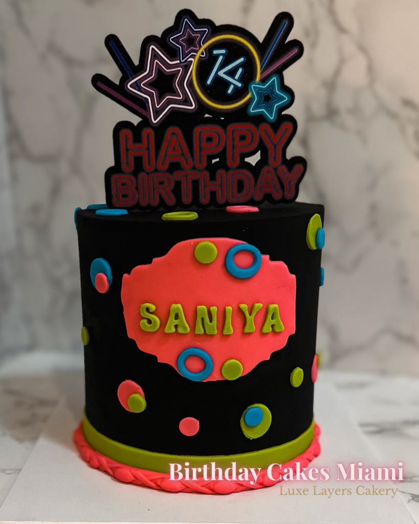 Birthday cakes Miami custom designs — Luxe Layers Cakery