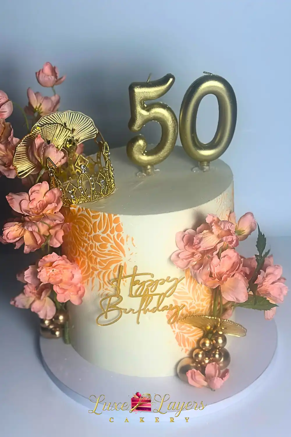 Aventura cake Miami clean modern buttercream design Luxe Layers Cakery